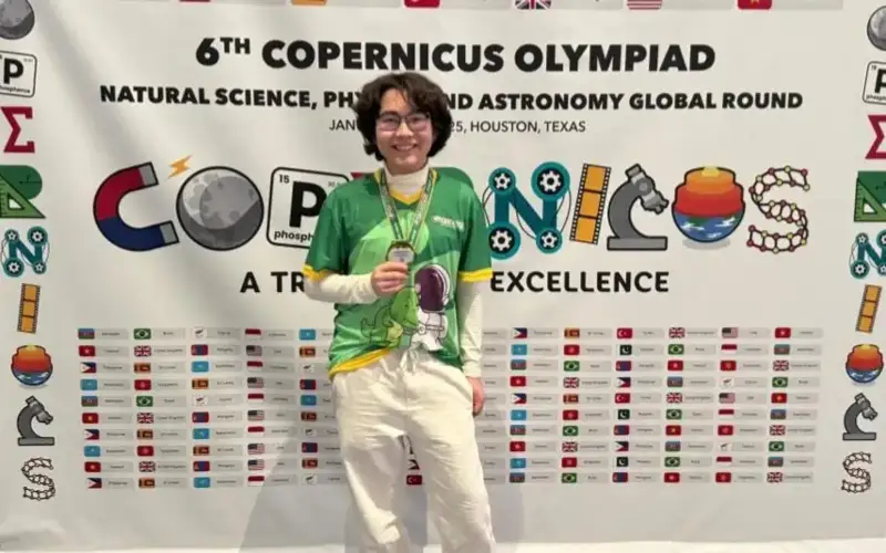 Ninth-grade Astana schoolboy secures win at Copernicus Olympiad