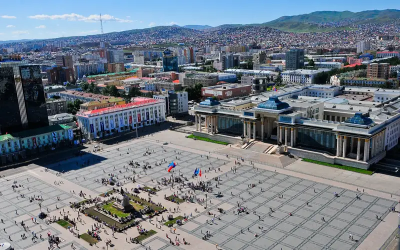 Площадь Сухэ-Батора, Монголия