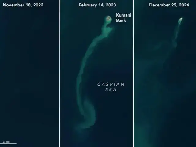 NASA спутниктері Каспий теңізіндегі фантом-аралын ашты