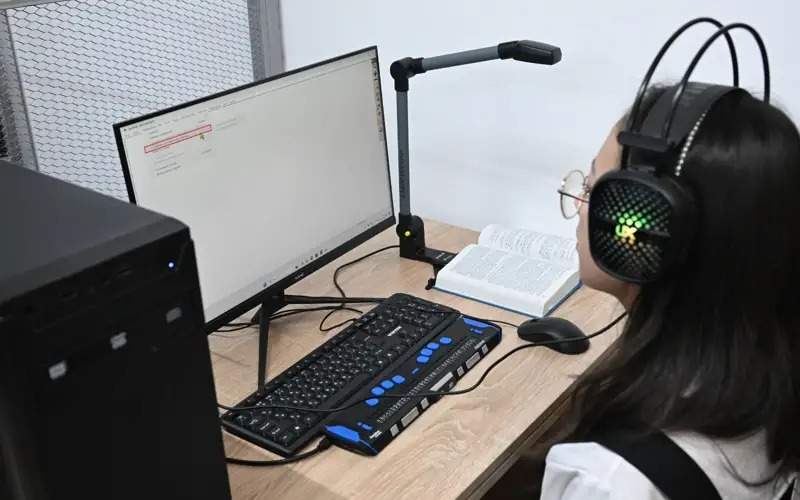 Libraries for visually and hearing-impaired people open doors in Almaty