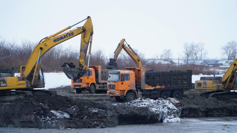 Паводок-2025: русло реки Чаглинки углубляют в Акмолинской области