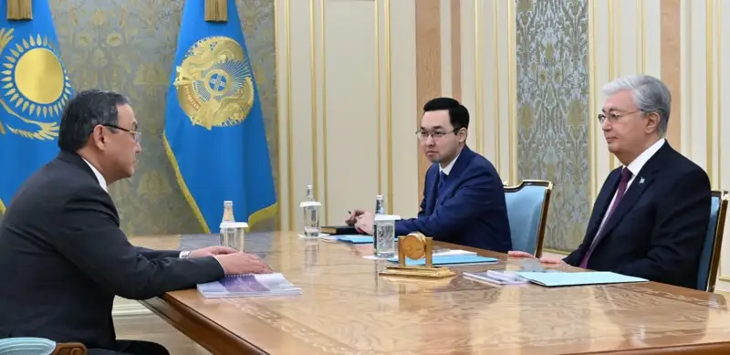  Президент Ұлттық ғылым академиясының президенті Ақылбек Күрішбаевты қабылдады 