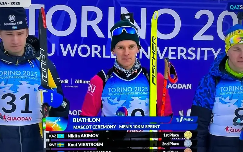 Nikita Akimov wins 3rd gold for Kazakhstan at 2025 World Winter University Games