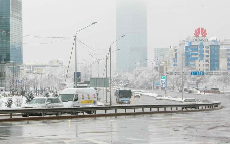 Алматы, снег, погода, дорога, жол,қар, ауа райы