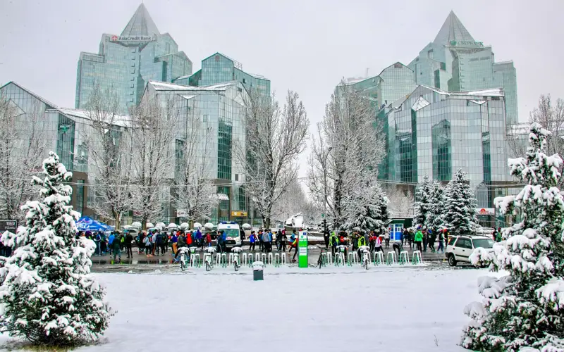 Алматы, снег, погода, дорога, жол,қар, ауа райы
