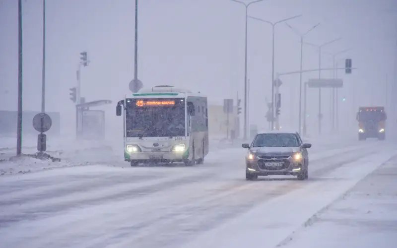трасса, закрыта дорога, метель, автомобиль, буран, автожол, жол жабық, боран, көлік, автобус
