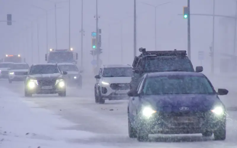 трасса, закрыта дорога, метель, автомобиль, буран, автожол, жол жабық, боран, көлік