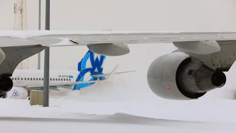 аэропорт, самолет, SCAT, рейс, вылет, задержка рейса, метель, отмена рейса, әуежай, қар, рейстің кешігуі, рейсті тоқтату