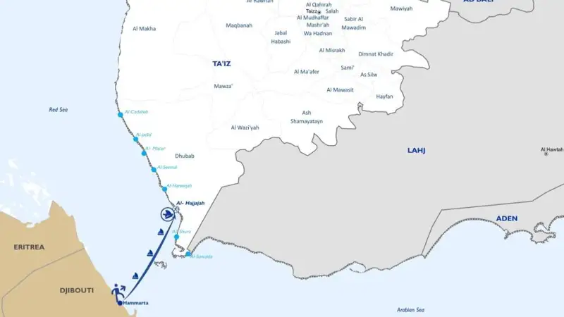 Йемен теңізінде қайық аударылып, 20 адам қайтыс болды