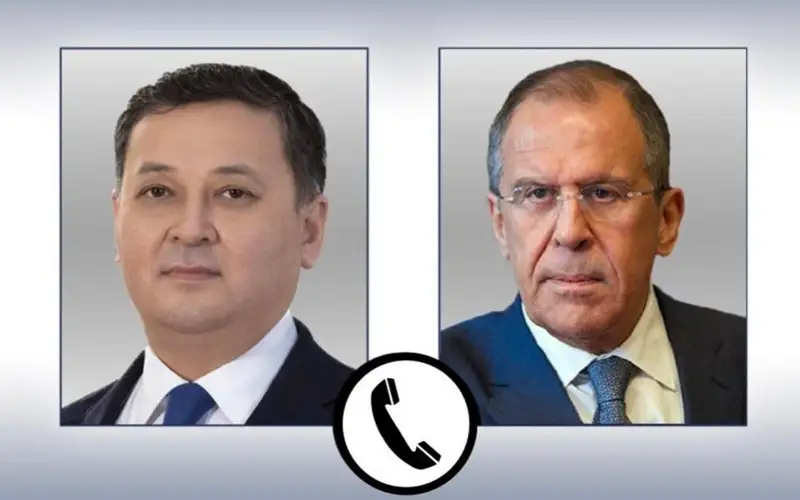 Kazakh, Russian FMs talk over phone, hail bilateral cooperation development
