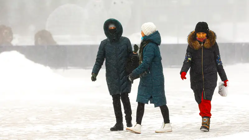 метель, погода, люди, ауа райы, боран, адамдар