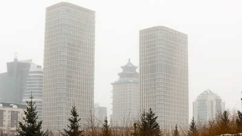 Астана, метель, снег, туман, боран, қар, погода, ауа райы