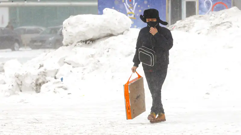 метель, погода, люди, ауа райы, боран, адамдар