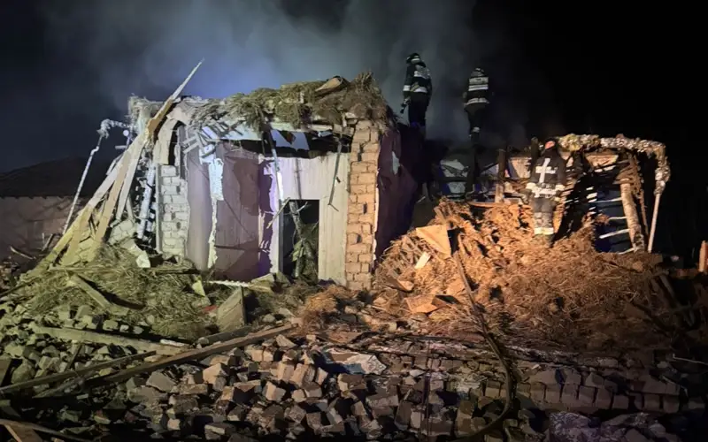 взрыв газового баллона в Туркестанской области 