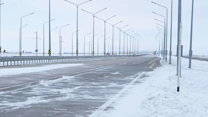 На трассе Караганда-Астана скорость при плохой погоде снизят до 60 км в час