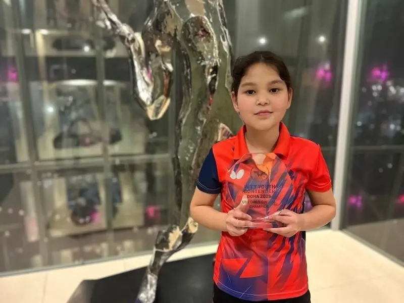 Kazakhstan’s Bolatbek pockets gold at WTT Youth Contender Doha 2025 in Qatar