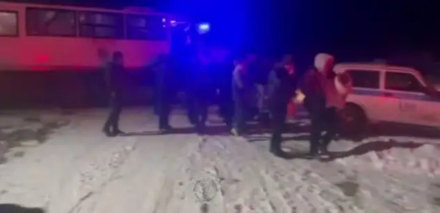 сломался автобус на трассе в Актюбинской области