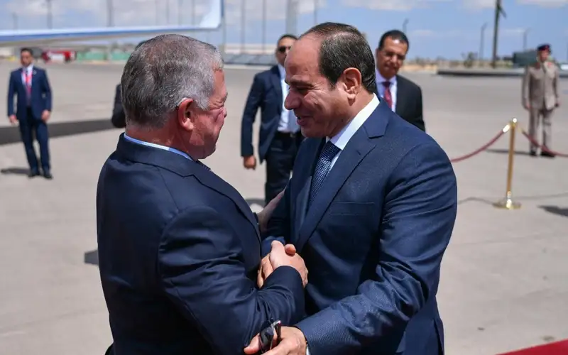 Президент Египта Абдель Фаттах ас-Сиси и король Иордании Абдалла II 