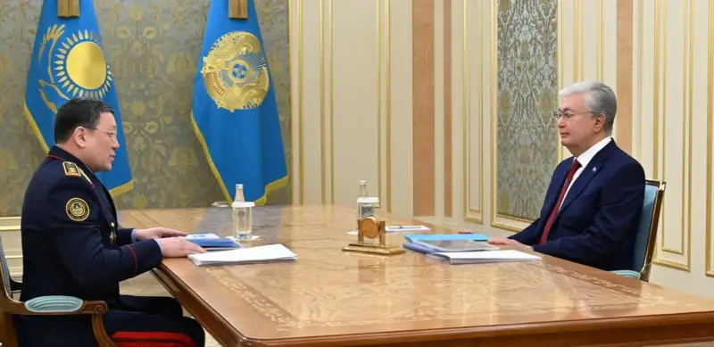 Мемлекет басшысы Ішкі істер министрі Ержан Сәденовті қабылдады 