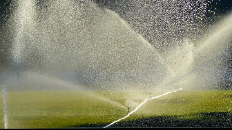 полив поле вода