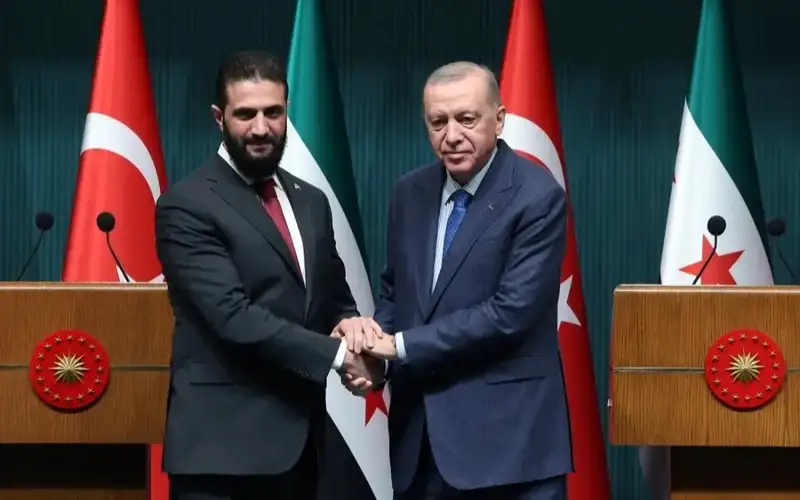 Эрдоған ва аш-Шараа Сурияни қайта тиклаш масаласини муҳокама қилди