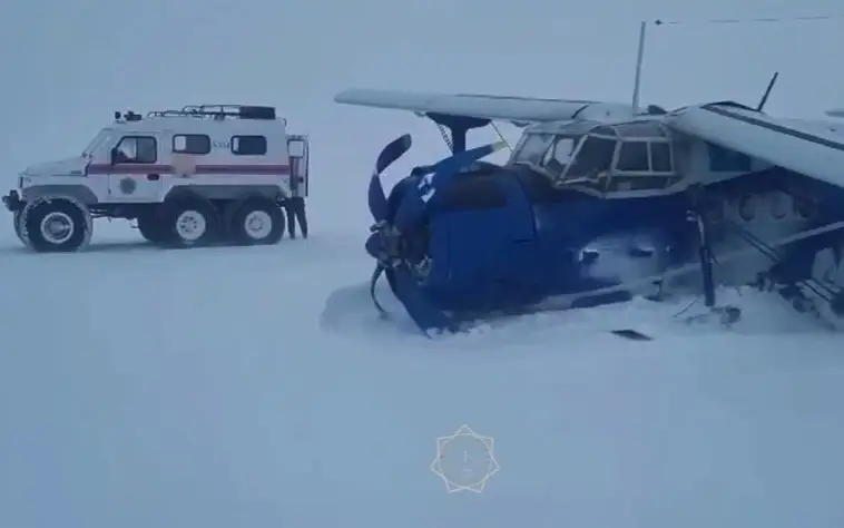 Жесткую посадку совершил самолет АН-2 вблизи Аркалыка