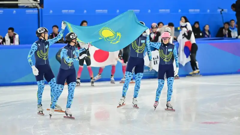 Kazakhstan's short track team wins first medal at 9th Asian Winter Games Harbin