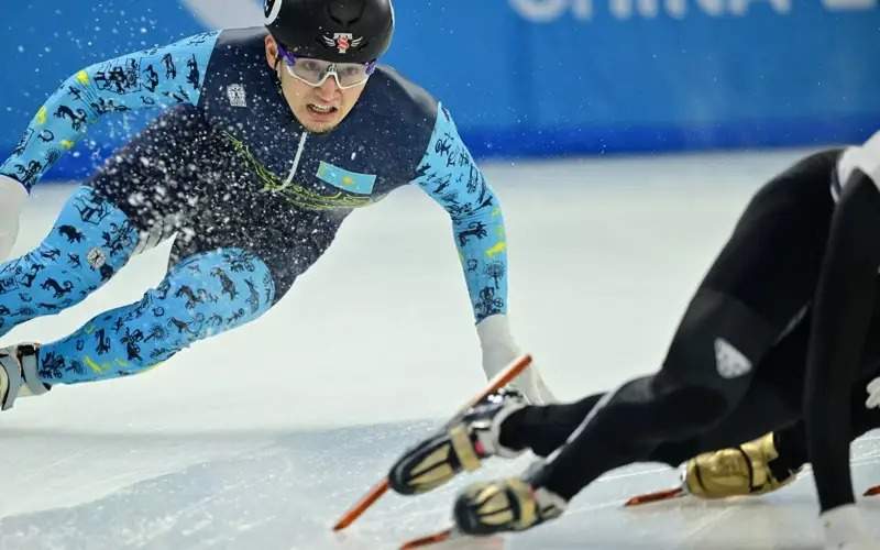 Kazakhstan's short track speed skating team pockets gold at Asian Winter Games Harbin 2025 in China