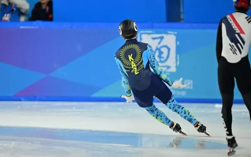 Kazakhstan's short track speed skating team pockets gold at Asian Winter Games Harbin 2025 in China