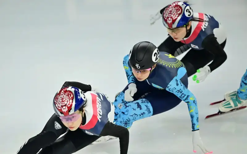 Kazakhstani short track speed skater Malika Yermek enters top five at Asian Winter Games Harbin in China