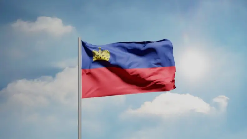 Флаг Лихтенштейна