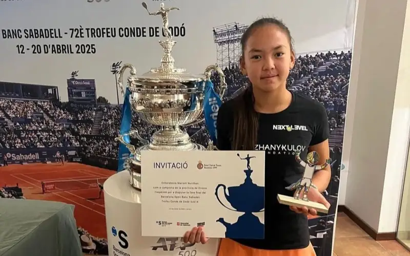 Қазақстандық 14 жастағы теннисші Барселонадағы турнирде топ жарды