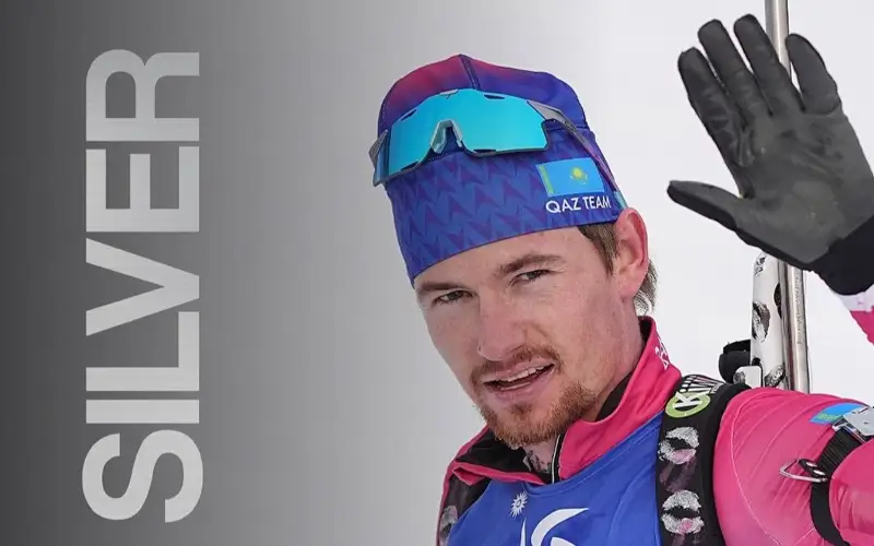 Казахстанский биатлонист Вадим Куралес стал серебряным призером Азиатских игр