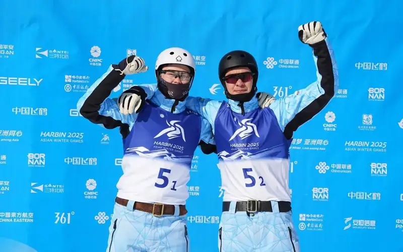 Kazakhstan pockets second historic Freestyle Aerials Synchro gold at Asian Winter Games in Harbin