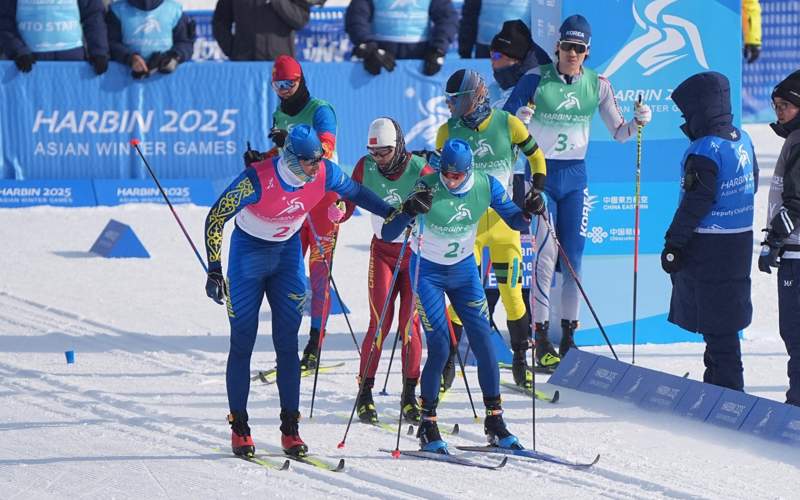 лыжники Азиада