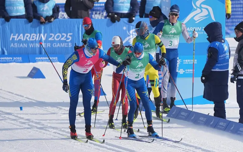 лыжники Азиада