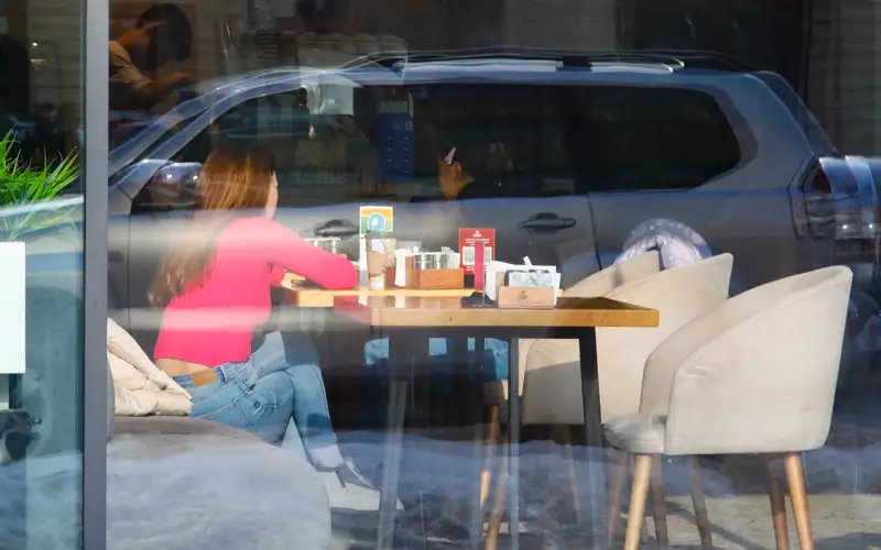 кафе, люди, еда