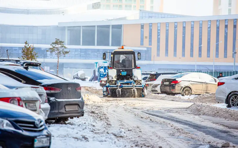 зима, уборка снега, погода