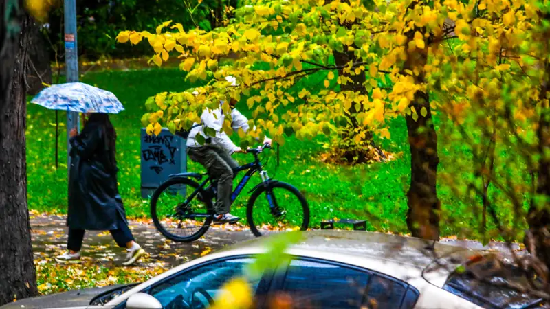 Дождь Алматы Жаңбыр осень күз