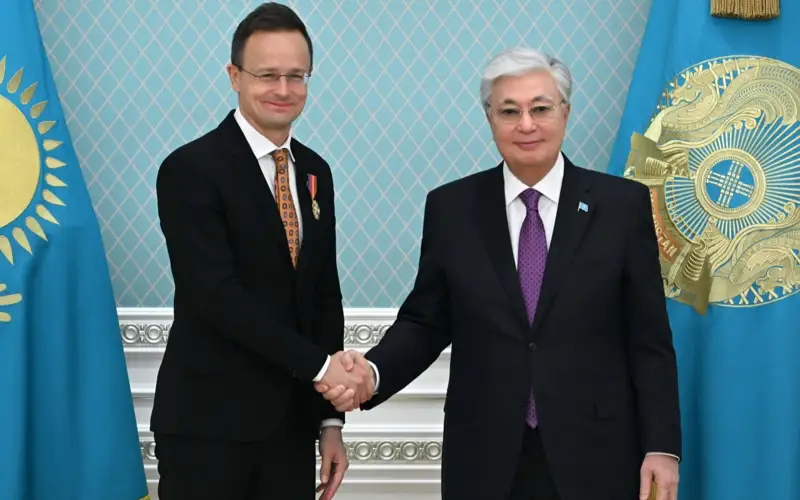 Касым-Жомарт Токаев принял министра внешнеэкономических связей и иностранных дел Венгрии Петера Сийярто
