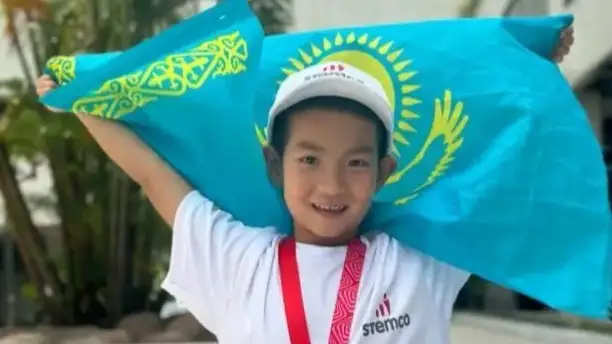 First-grade Astana schoolboy secures gold at StemCo Olympiad