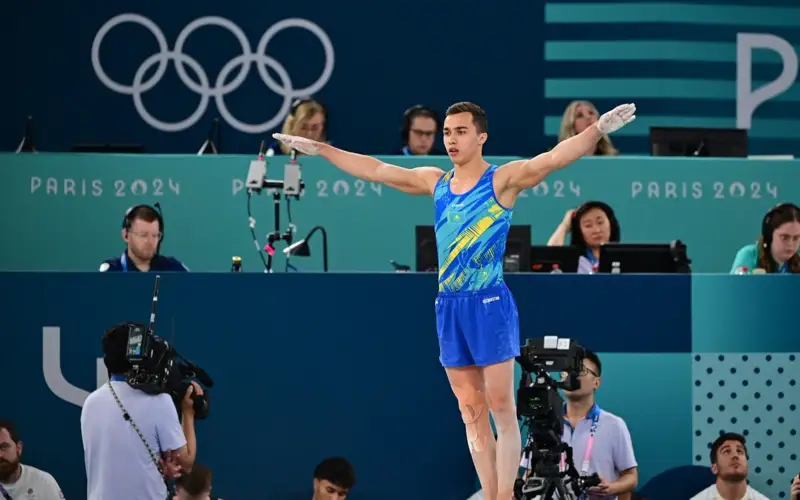 Kazakh gymnast Milad Karimi earns World Cup stage final spot