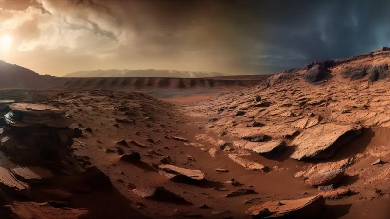 Mars' ocean