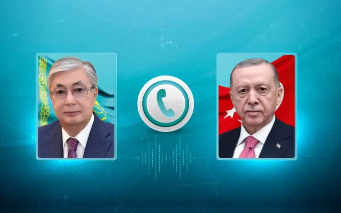 Касым-Жомарт Токаев поговорил по телефону с Реджепом Эрдоганом