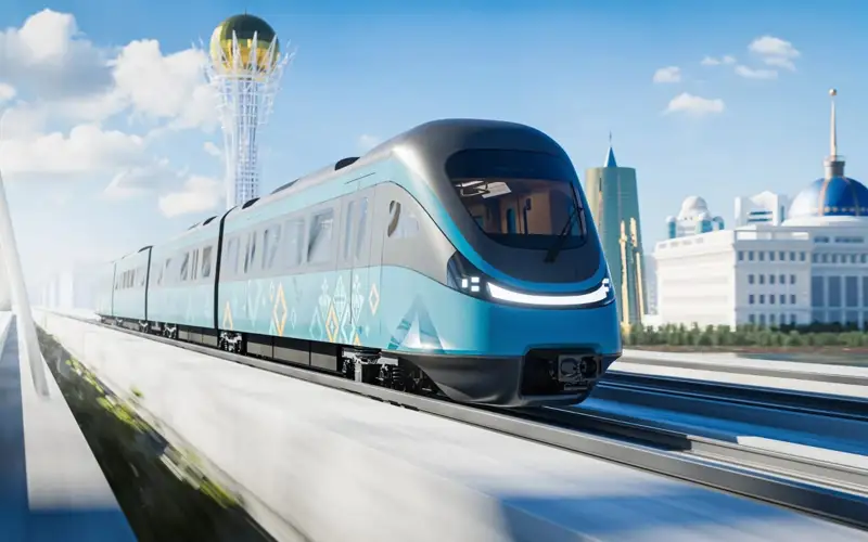 LRT құрылысының вагондарын құрып жатыр 