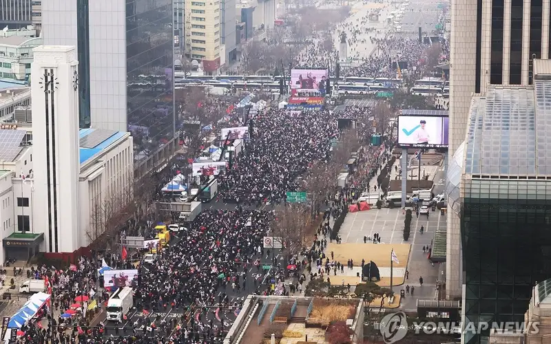 South Korea rallies