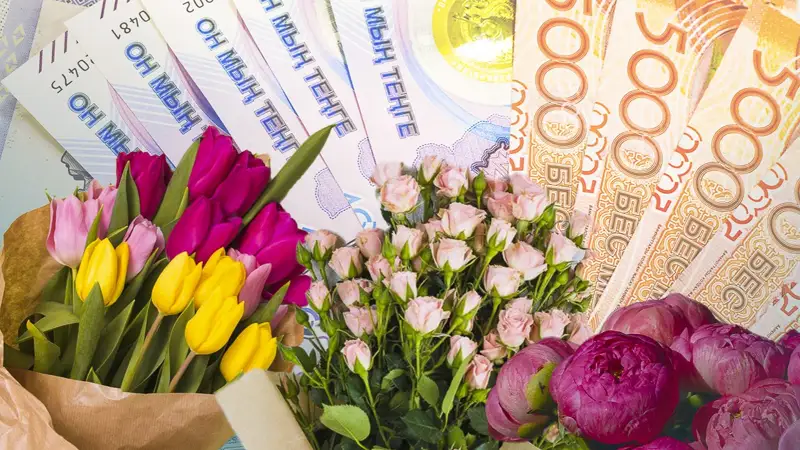 Сколько стоят тюльпаны и розы в Казахстане