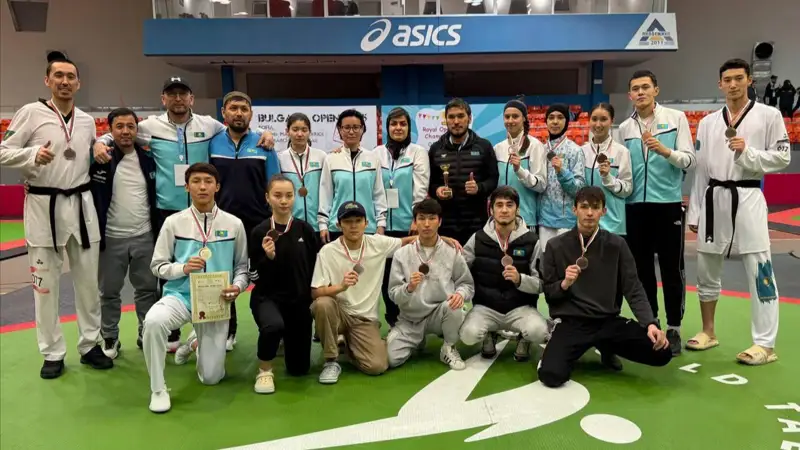 Қазақ таеквондошылары жылдың алғашқы турнирінде 14 медаль жеңіп алды