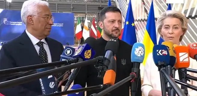 Лидеры ЕС завершили обмен мнениями с Владимиром Зеленским