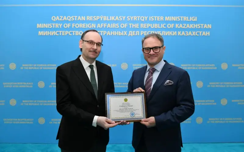 Head of OSCE Programme Office Volker Frobarth completes his mission in Kazakhstan 